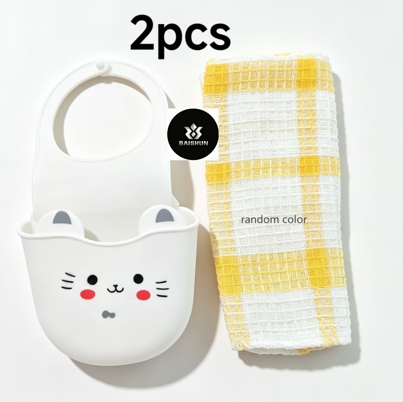Silicone Tap Washer - 2 Adet Sevimli Kedi Silikon Musluk
