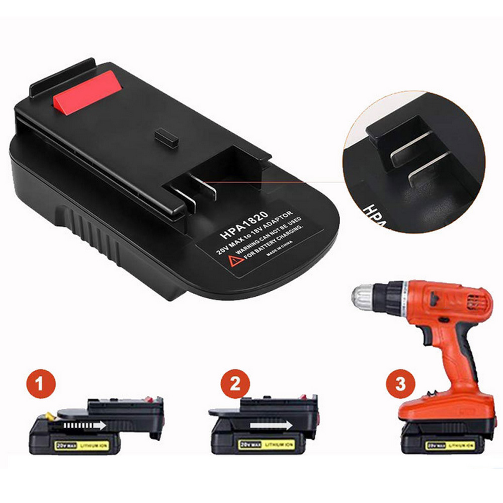 Black+Decker Tool 20V Max - HPA1820 için yedek adaptör Black &