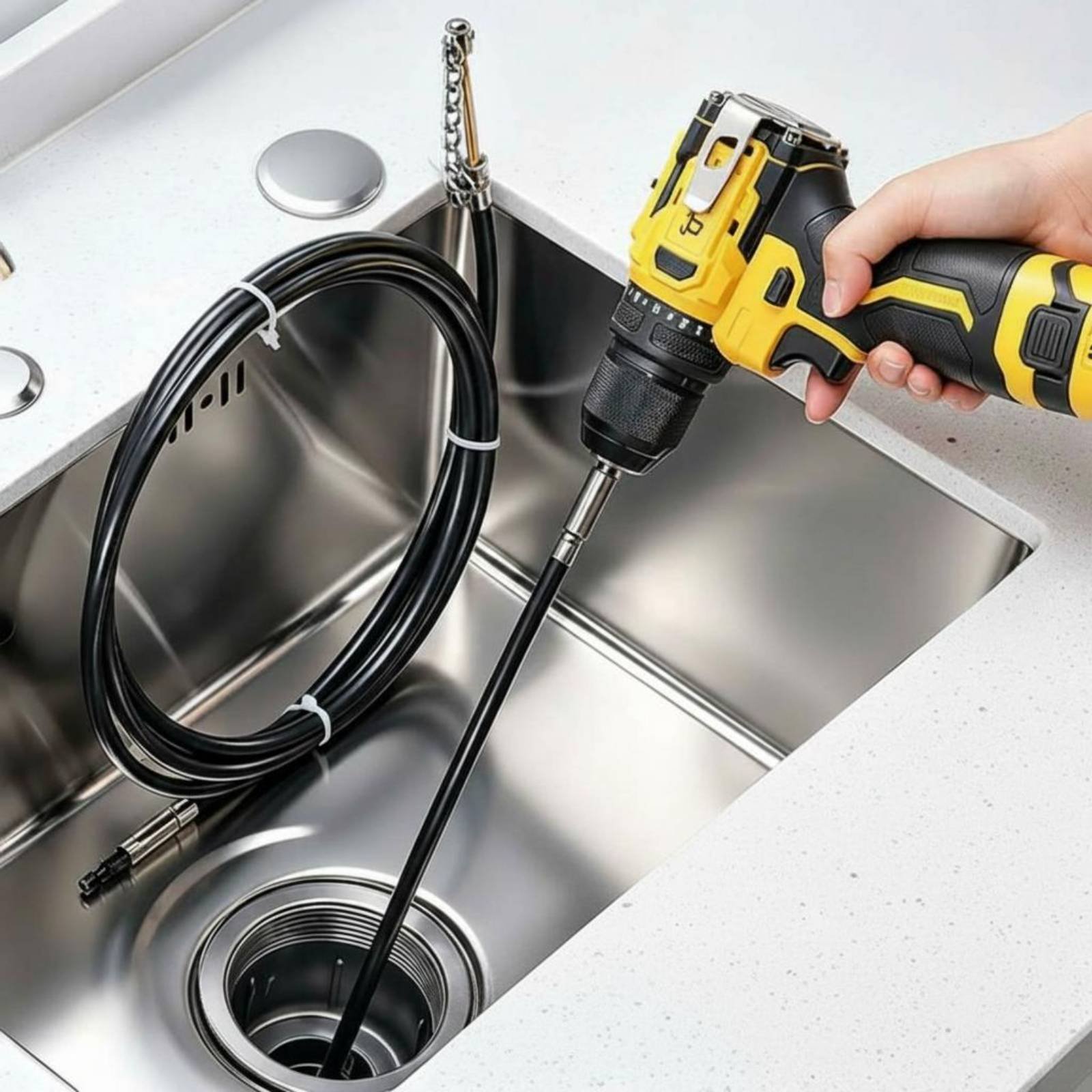 Drain Snake Flexible - Zincirli Drenaj Açıcı Çok Amaçlı Kullanımlı