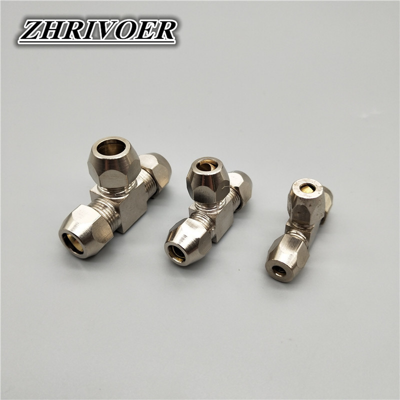 Compression Fitting Brass - 1 adet pnömatik bağlantı parçaları pirinç